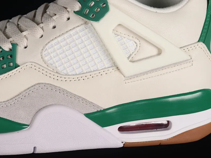 All categories Air Jordan Jordan series basketball shoes Air Jordan 4 Nk SB x Air Jordan 4 "Pine Green" AJ4 Joe 4 joint white green DR5415-103